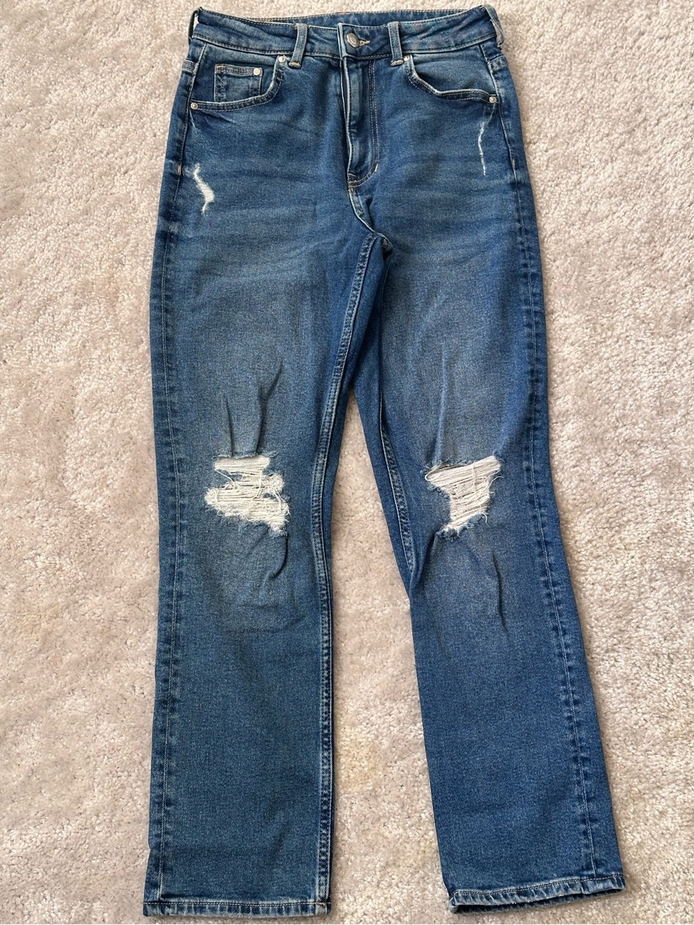 H&M - Distressed Blue Jeans